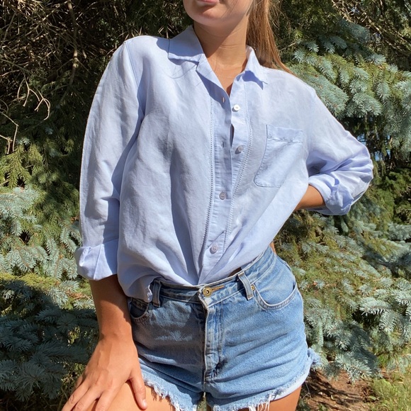 Periwinkle Button Down - Picture 2 of 3
